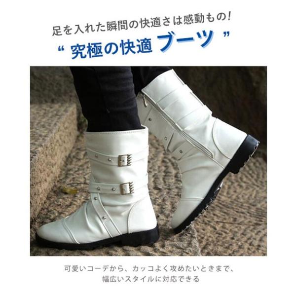 ショートブーツ メンズ サイドジップ くしゅくしゅ スタッズ付き