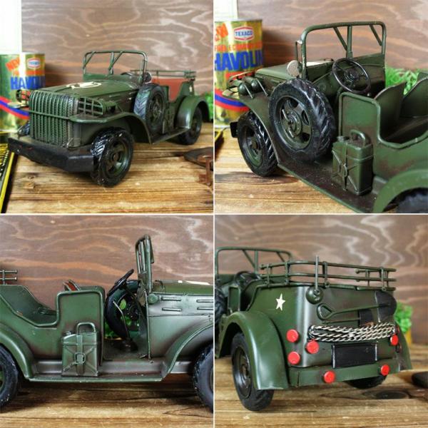 B1 ブリキ雑貨ARMY 軍用トラック// ミリタリー雑貨/ アメリカン雑貨