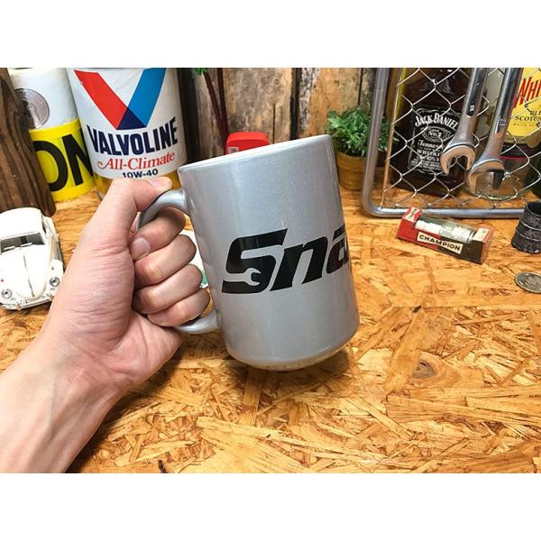 F3 Snap-on シルバー マグ [ スナップオン 陶器 コップ 大きめ