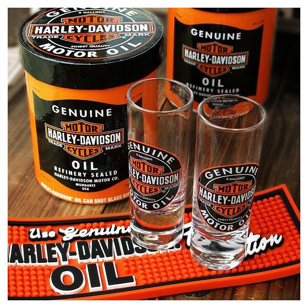 ハーレーダビットソン オイル缶デザイン スキットル & ショットグラス A1 HARLEY-DAVIDSON ハーレーダビッドソン OIL缶パッケージ 2