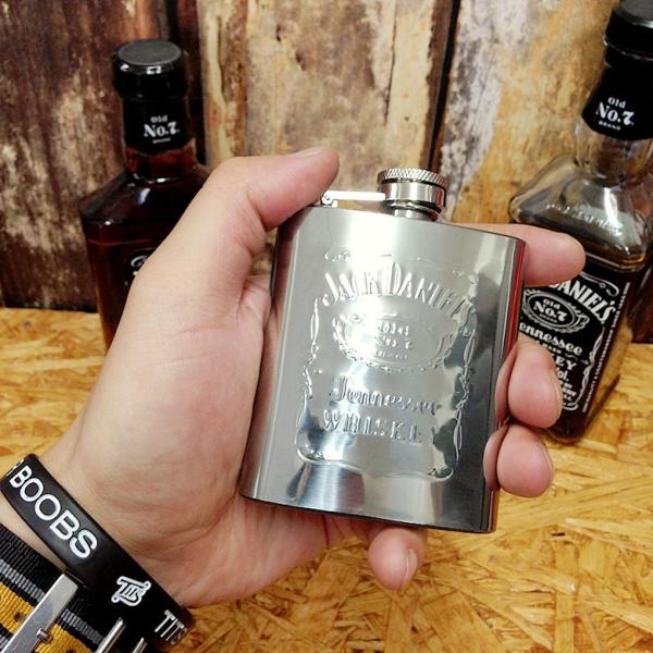 H5 Jack Daniels スキットル フラスコボトル 3oz // ジャックダニエル