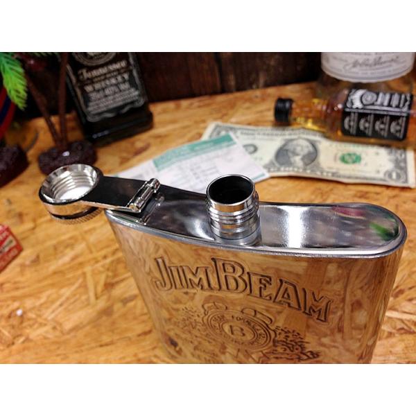 H5 JIM BEAM スキットル フラスコボトル 6oz [ 水筒 ジムビーム