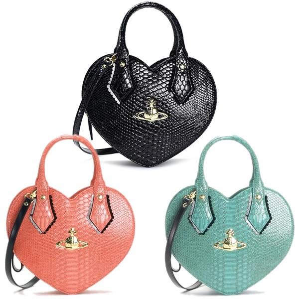 Vivienne Westwood Frilly Snake Heart Satchel