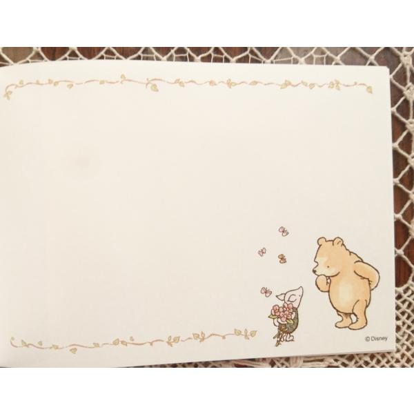 クラシックプーさん　メモレターパッド 平成レトロ】プーさん メモセット 切り取りメモ B5サイズメモ