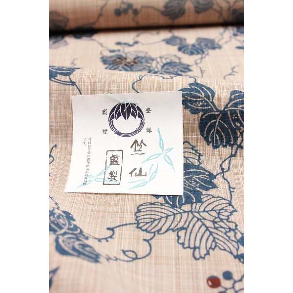 竺仙鑑製浴衣（ちくせん）奥州小紋（葡萄） 高級ゆかた反物46 /【Buyee】