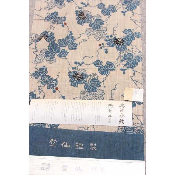 竺仙鑑製浴衣（ちくせん）奥州小紋（葡萄） 高級ゆかた反物46 /【Buyee】