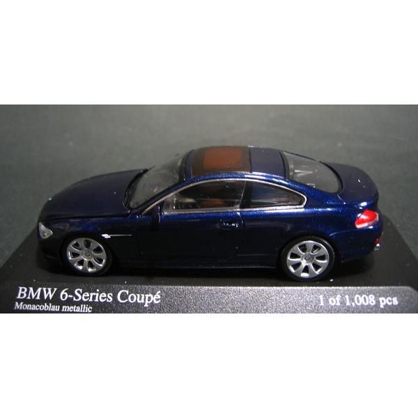 ミニチャンプス 1/43 BMW 6シリーズ クーペ2006(ダークブルーメタ ...