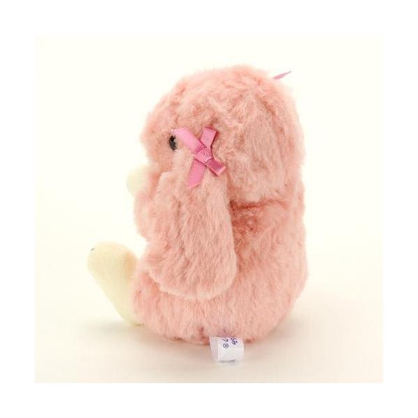 151.ろっぷいやー ぴんく うさぎのロップイヤー ぬいぐるみ ピンクリボン ピンク【うさぎ