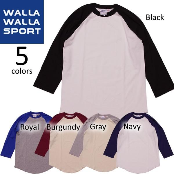 WALLA WALLA SPORT ワラワラスポーツ Tシャツ 七分袖 ラグラン /【Buyee】