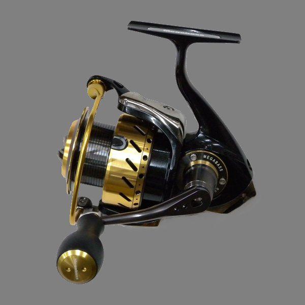 Megabass Renlli 300 Spinning Reel Black Fishing Very Good