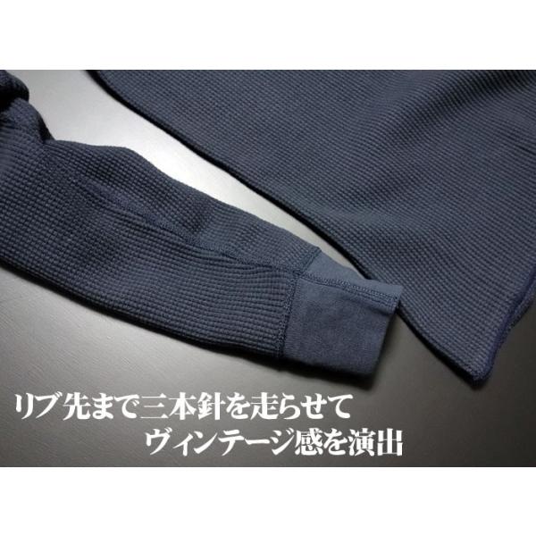 ミリタリー サーマル ワッフル 長袖 Tシャツ メンズ ロンT 米海軍 NAVY