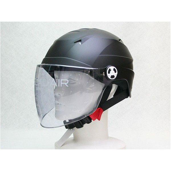 SERIO RE-41 開閉シールド付きハーフヘルメット マットブラック