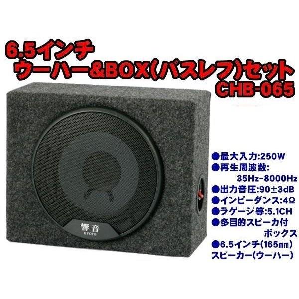 6.5インチ 小型 バスレフ型 ウーハー＆ウーハーボックスセット CHB-065 