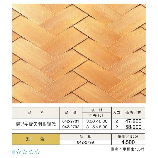 目透かし天井板 和室天井板 杉柾目 8帖用 12尺x尺5 8枚 関東間 - 2