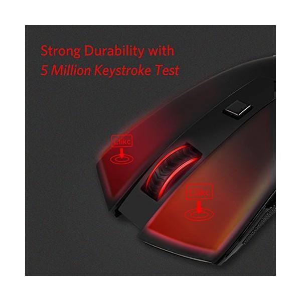 Redragon M652 ゲーミングマウス ワイヤレス 無線 遅延無し2400DPI 5