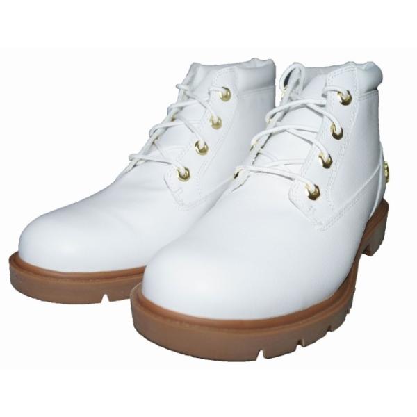 ティンバーランド Timberland チャッカブーツ A1QX9 白 本革 メンズ 
