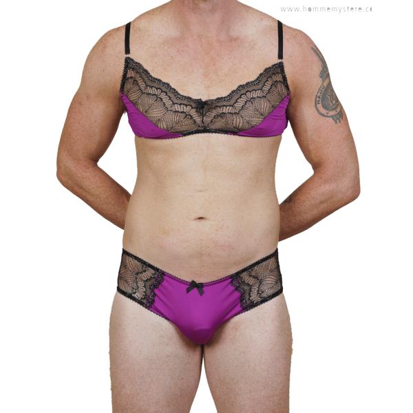 下着・アンダーウェア Mie メンズランジェリー 4076 Violet メンズブリーフパンティ