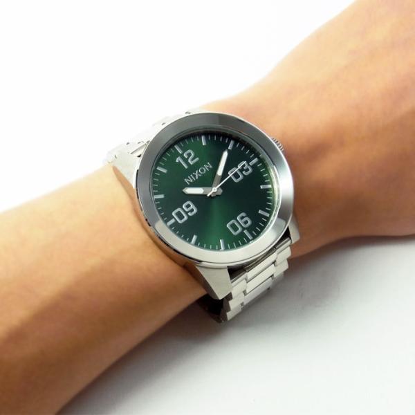 ニクソン 腕時計 メンズ NIXON Corporal コーポラル グリーンサンレイ 