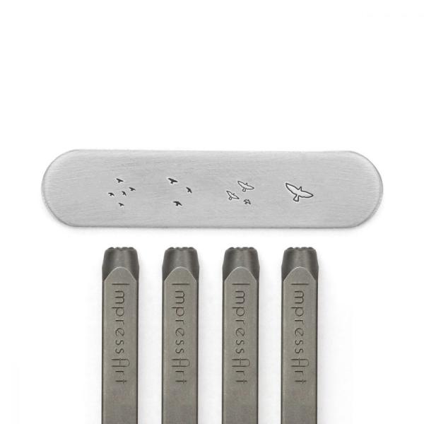 彫金刻印 Birds Stamp Pack,4pc＊鳥の刻印セット 高品質最新