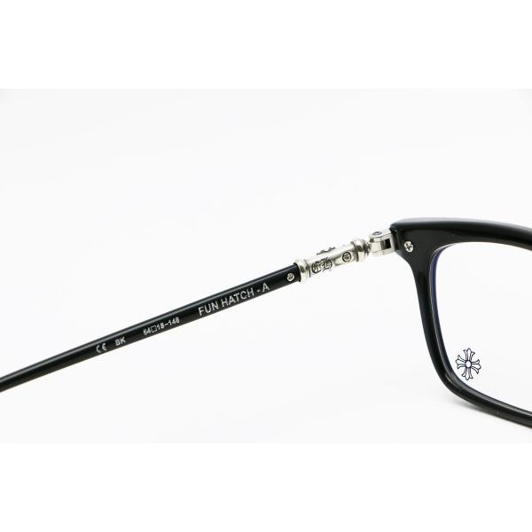 クロムハーツ CHROME HEARTS fun hatch-aアイウェア クロムハーツ FUN HATCH-A アイウェア 艶ありブラック 黒 眼鏡 メガネ