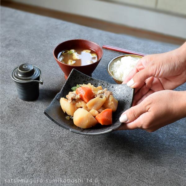 食器 和食器 おしゃれ 中鉢 窯変ネイビー5.5浅鉢 煮物鉢 モダン