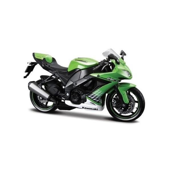 マイスト カワサキ ニンジャ ZX-10R グリーン 緑 バイク オートバイ モデルバイク ダイキャスト カワサキ・ニンジャZX-10R Maisto  1/12 Kawasaki Ninja ZX-10R /【Buyee】