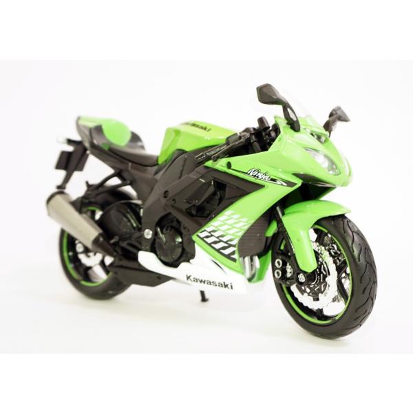 マイスト カワサキ ニンジャ ZX-10R グリーン 緑 バイク オートバイ モデルバイク ダイキャスト カワサキ・ニンジャZX-10R Maisto  1/12 Kawasaki Ninja ZX-10R /【Buyee】