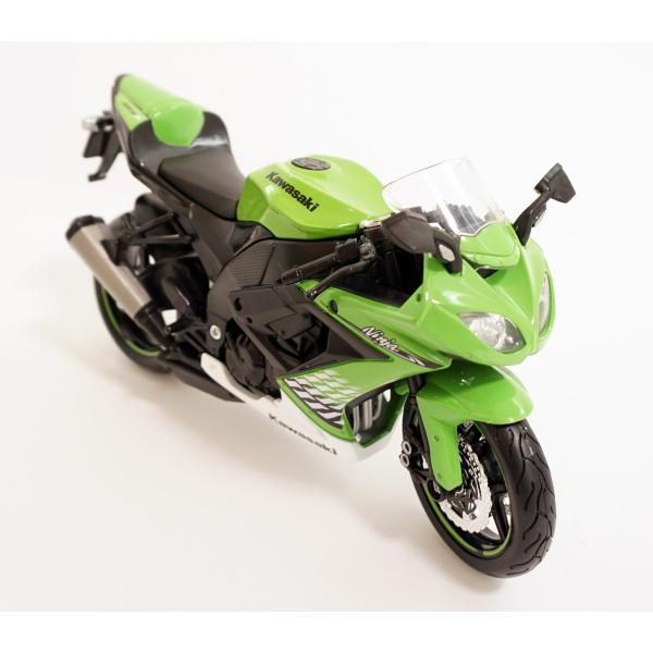 マイスト カワサキ ニンジャ ZX-10R グリーン 緑 バイク オートバイ モデルバイク ダイキャスト カワサキ・ニンジャZX-10R Maisto  1/12 Kawasaki Ninja ZX-10R /【Buyee】