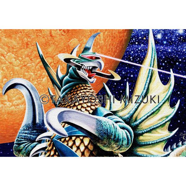 ◇ガイガンB・水氣隆義-作・A2判 (42.0×59.4cm)・額-OPEN SLIDE・宇宙