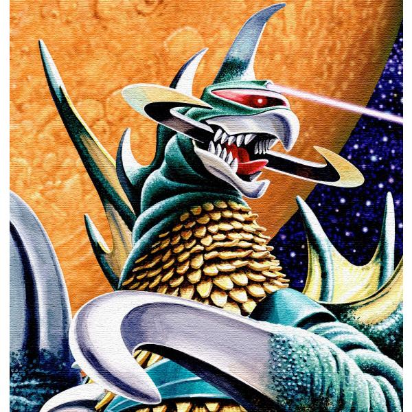 ◇ガイガンB・水氣隆義-作・A2判 (42.0×59.4cm)・額-OPEN SLIDE・宇宙