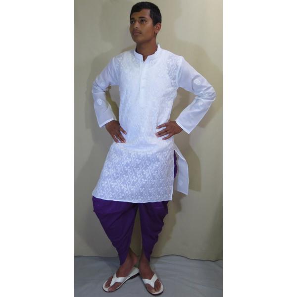 クルタ・パジャマ 男性用 3サイズ インド民族衣装 ボリウッド インド綿