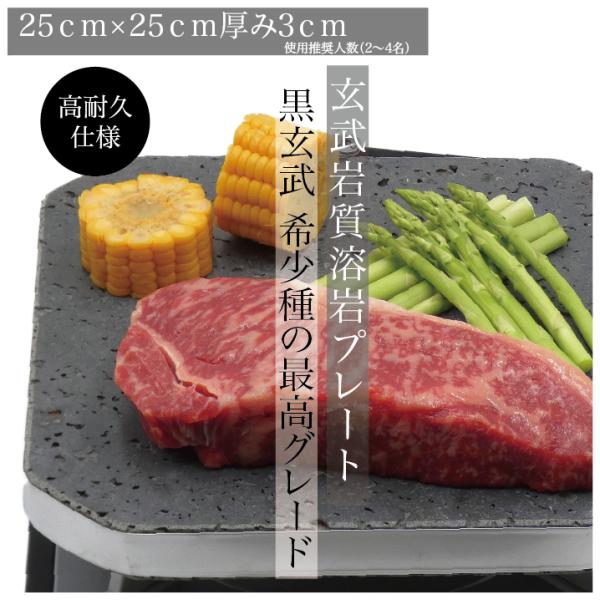 焼肉 溶岩プレート 高耐久 25×25×3cm 自社生産 手入れ 使い方 bbq バーベキュー 焼肉屋 コンロ 卓上 石 鉄板 網 炭 おすすめ 煙  ステーキ ニトリ 桜島 富士山 /【Buyee】 Buyee - Japanese Proxy Service | Buy from Japan!