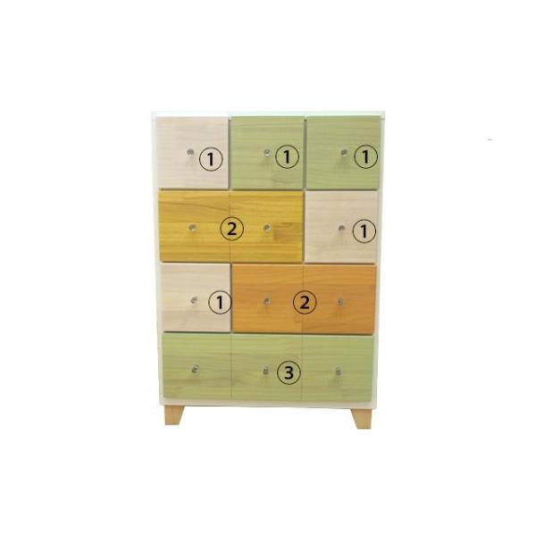 マカロン柄　カラフルチェスト 楽天市場】チェスト カラフル 幅60cm タンス クローゼット