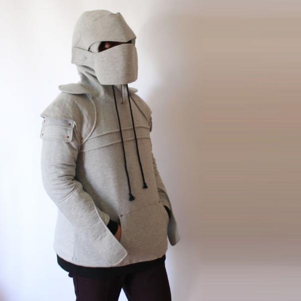 甲冑パーカ 鎧 西洋鎧 パーカー コスプレ ハロウィン 甲冑 よろい 兜 スウェット アーマー フーディー armor hoodie 無双 中世  /【Buyee】