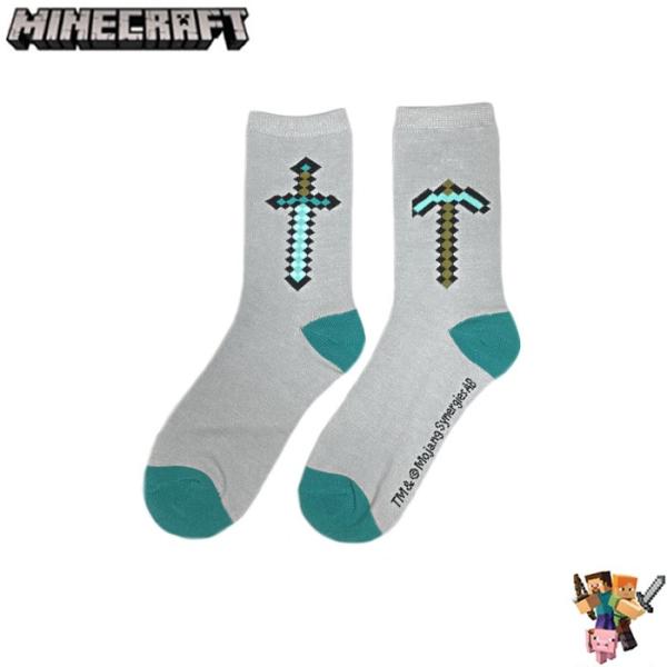 ソックス 靴下 マインクラフト Minecraft Crews ダイヤの剣 / ツルハシ ダイヤ / ダイヤの装備 ダイヤモンド鉱石 3 Pack  /24-26cm 1set /【Buyee】 Buyee - Japanese Proxy Service | Buy from Japan!