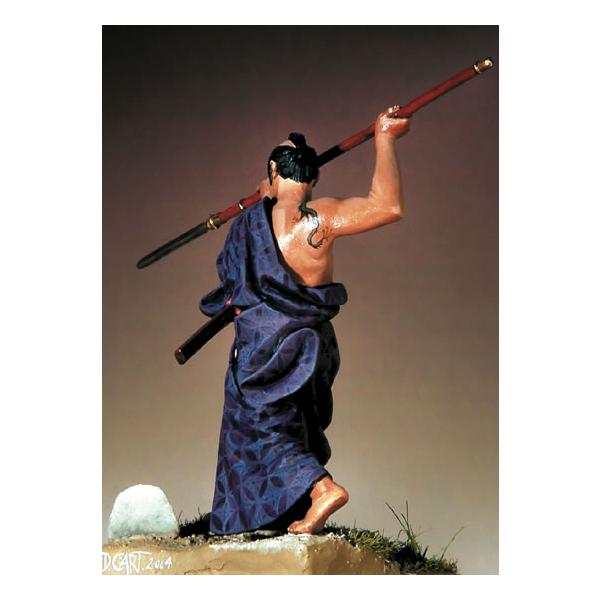 槍を構える直垂の武士 江戸時代 Samurai in Hitatare with Yari