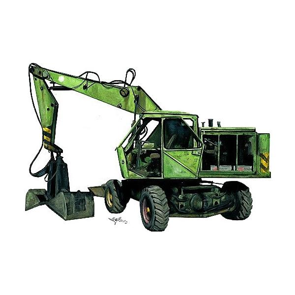 旧東ドイツ ヴァイマルT174掘削機 フルキット Weimar T174 excavator 1