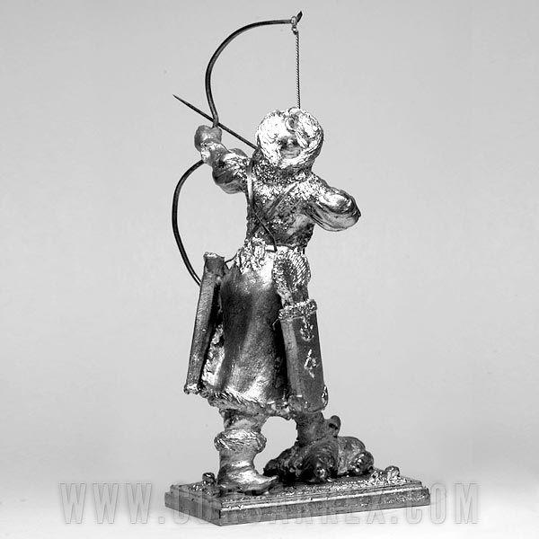 モンゴルの女性弓兵 10世紀（ベース付き） MONGOLIAN WOMAN