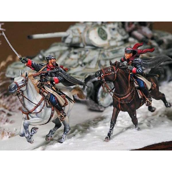 コサック軍 シベリアをゆく　入手困難　レア出品 ロシア軍 コサック サーベルを持つ騎兵（騎馬） Russian Cossack