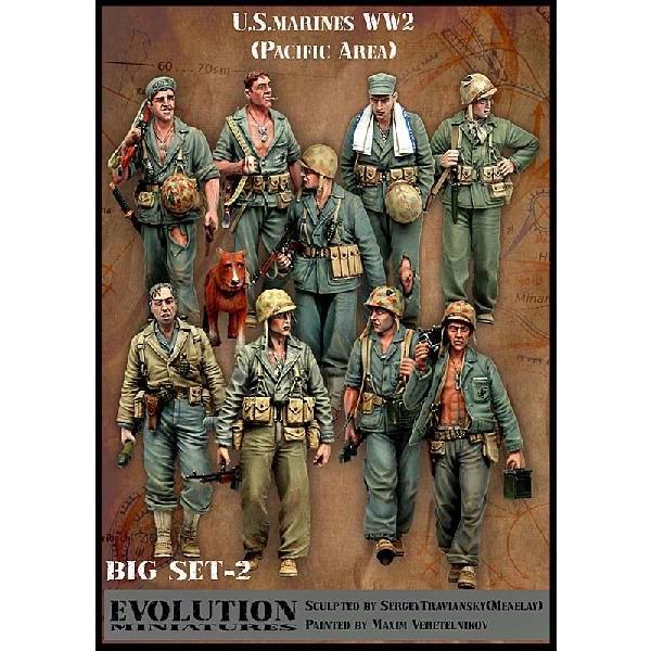 アメリカ海兵隊 太平洋戦線 WW2（9体＋犬セット） U.S.marines