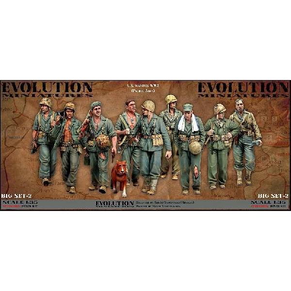 アメリカ海兵隊 太平洋戦線 WW2（9体＋犬セット） U.S.marines