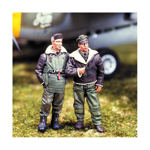 アメリカ陸軍航空隊 爆撃機パイロット WWII（2体入） WWII US BOMBER PILOTS 1/48[JAG-48004] /【Buyee】