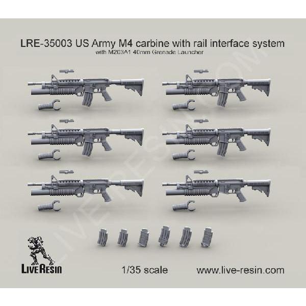 現用アメリカ陸軍 M4カービン（自動小銃） M203A1 40mmグレネード