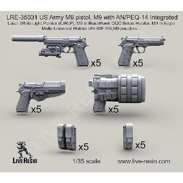 現用アメリカ陸軍 M9拳銃 US Army M9 pistol 1/35 /【Buyee