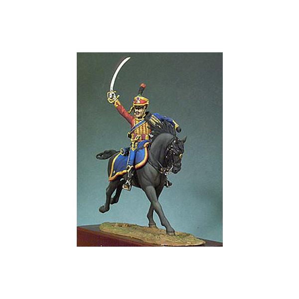 フランス軍 軽騎兵(ユサール) 中尉(騎馬) Lieutnant 54mm[S7 フランス軍 軽騎兵(ユサール) 中尉(騎馬) Lieutnant 54mm[S7