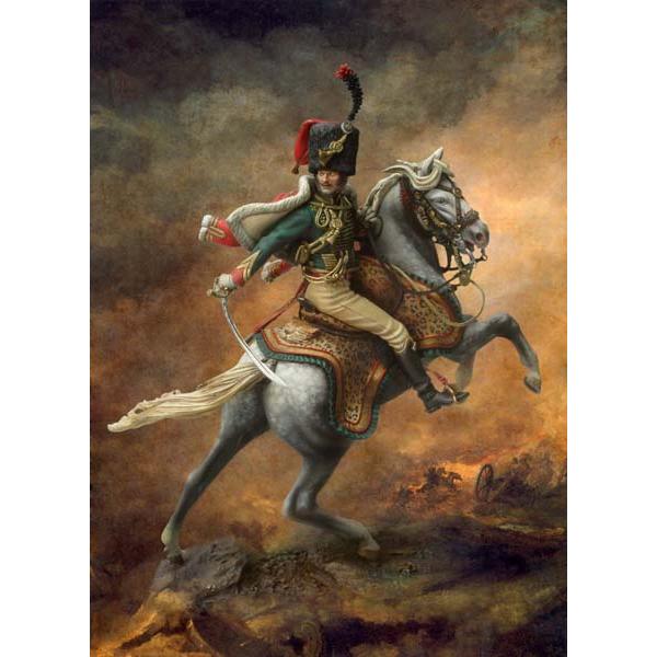 Régiment de Chevau-légers 騎兵フィギュア 突撃する近衛竜騎兵士官 1812年（騎馬） Officer de Chasseurs a