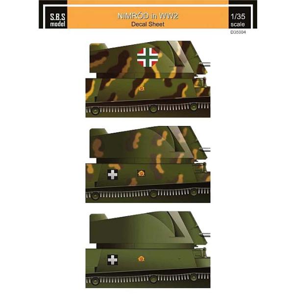 ハンガリー軍 40Mニムロッド対空戦車 WWII デカール Hungarian 40M