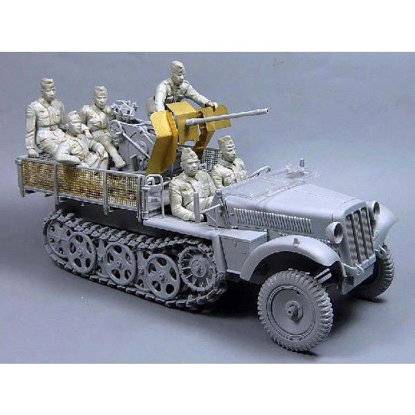 ドイツ軍 Flak30 2cm高射砲搭載Sd.Kfz10/4ハーフトラッククルーセット 