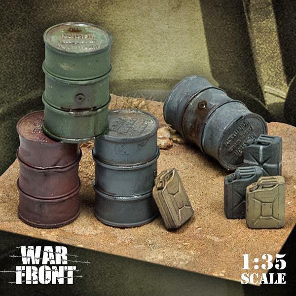 ドイツ軍 軍事物資：ドラム缶＆ジェリカン German supplies: fuel