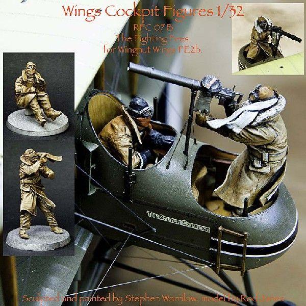 中*幸様 1939’s★ ドイツ空軍★パイロット兼観測員ミリタリーリング ★ S イギリス陸軍航空隊 座ったパイロット＆機関銃手（FE2b用。上翼